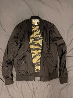 H&M Bomber Jacket w/ Tiger Camo Inside