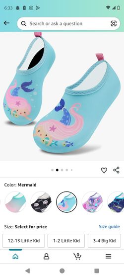 Swimming Shoes  2.5  In Kids 