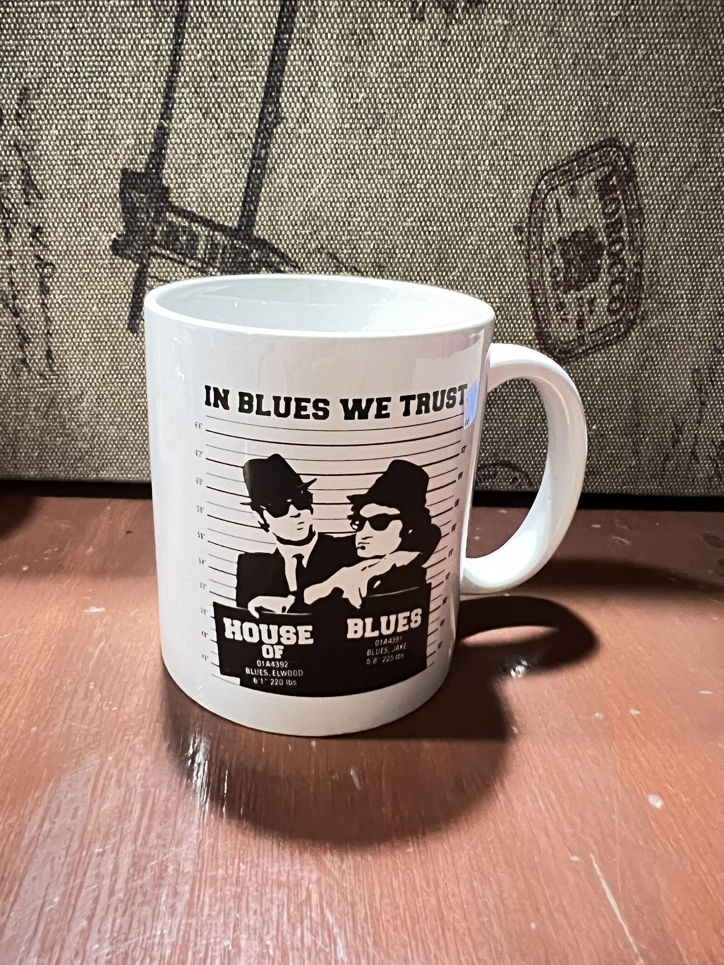 Mug House Of Blues San Diego Blues Brothers Coffee Cup 12 Oz .