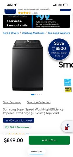 Samsung washer and dryer