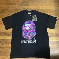 Bape Camo Tee 'Purple and Black' - Size L