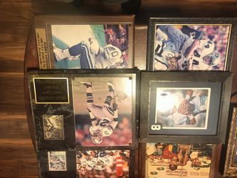 Sports Memorabilia. Signed Picture Plaques