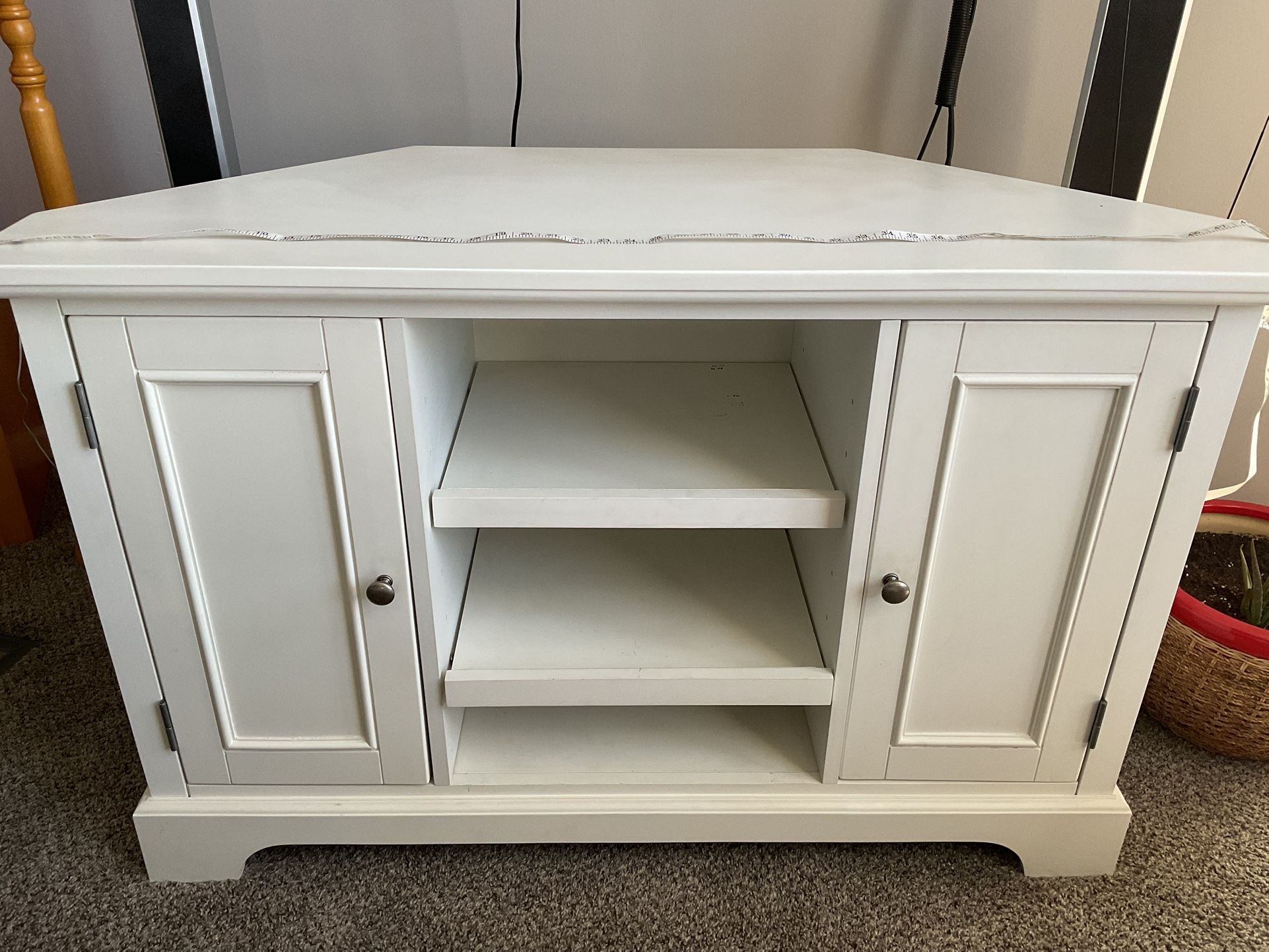 T.V. STAND AND UNIT WHITE