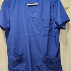 Royal Blue Scrub Set size small
