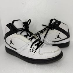 Jordan 1 Flight Mid Sneaker Black/White - Size 10