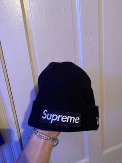 Supreme New Era Box Logo Beanie (FW18) Black