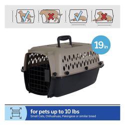 Extra Small Plastic Pet Kennel/Carrier