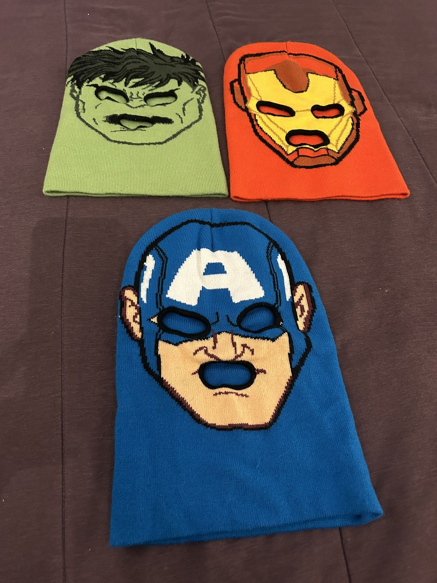 Kids Winter Superheros Hats