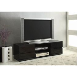 Black Gloss TV Stand with Drawers