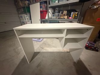 White desk