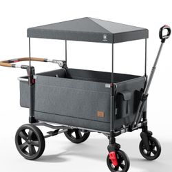 Side-unzip Wagon Stroller for 2 Kids