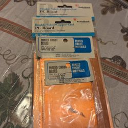 2 Double Sided Copper Clad PC Board 4 17/32x6 19/64 Plus Printed Circuit Board Glass Epoxy Base Copper One Side 4”x6”x1/16” And Printed Circuit Board 