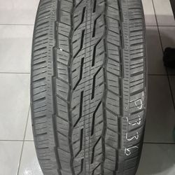 275/45/22. One Used Continental Tire Please Read Description.