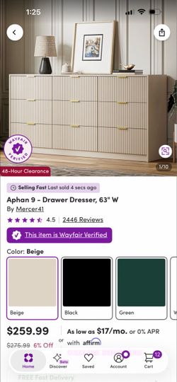 Aphan 9 - Drawer Dresser, 63" W