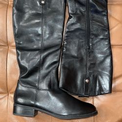I.N.C. Fawne Leather Knee-High Boots (Macy’s Exclusive)