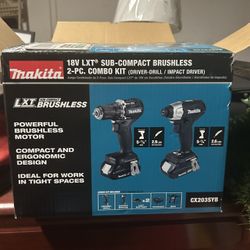 Makita sub compact brushless 2 pc