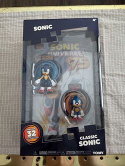 Sonic With Classic Sonic And With Comic *Unopened*