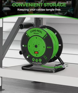 Extension cord Reel - Green