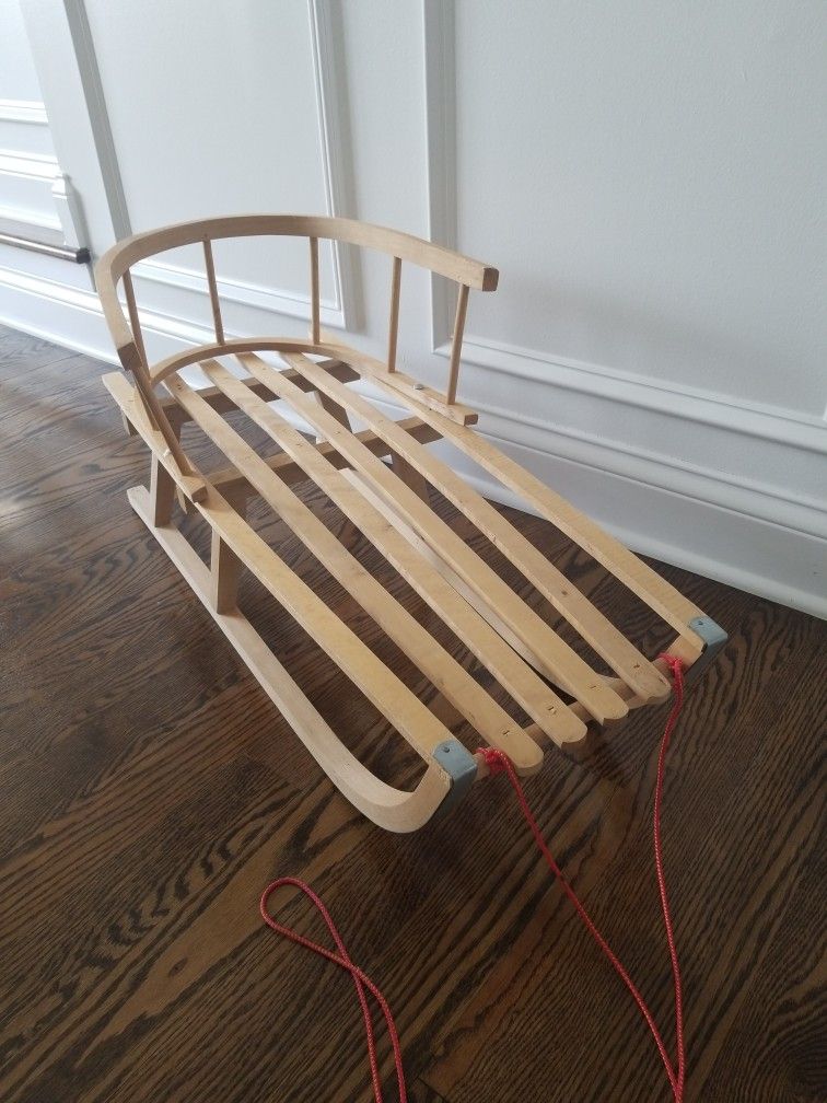 Kids Wooden Sled