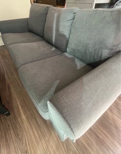 Grey IKEA 3-seat couch