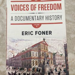 Voices Of Freedom, Eric Foner, Vol 1, 5th Edition