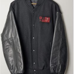 Rolling Stones 1999 No Security Tour Varsity Jacket Leather USA Size XL
