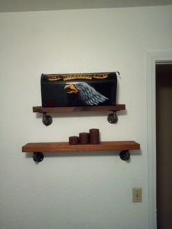 Rustic Industrial shelves