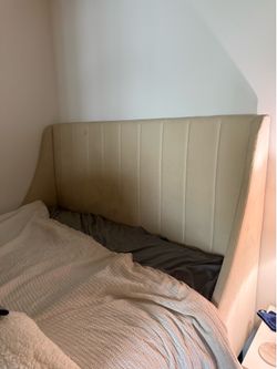 Cream/Gold bed frame