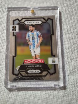 LIONEL MESSI'S MONOPOLY PRIZEM FIFA WORLD CUP CARD