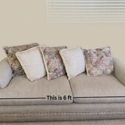 Free Sofa 8 Ft  And Love Seat 6 Ft 