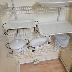 Serving Platter And Plate Set