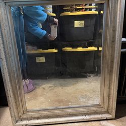 Large old Silver mirror