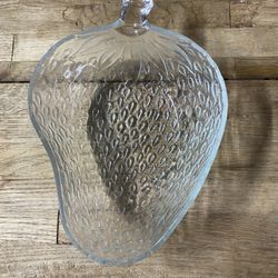 Strawberry shaped Glass Bowl