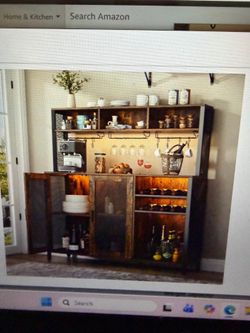 Brand New indoor Bar $125 just put it together but realized it was just a little too small for me. Include hooks to hang glasses. $125