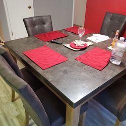 Marble Table  With 8 Chairs 