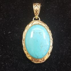 Tourquoise Pearl/Bead Enhancer Pendant 
