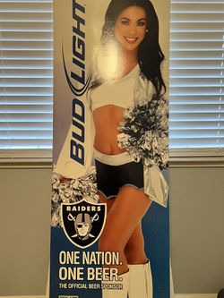 Oakland Raiders Raiderette Bud Light Cardboard Cutout