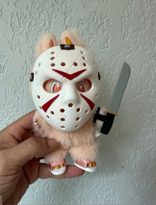 Jason Mask & Prop Costume For Labubu