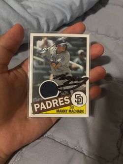 Manny machado autograph