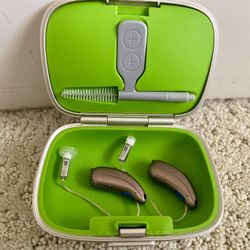 Rexton KS 8.0 Hearing Aids Pair With Hardshell Case OTC ( No Charger ) TESTED!