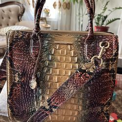 Brahmin Crocodile Leather Bag