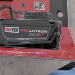 Milwaukee M18 Xc5.0 Batteries Red lithium 