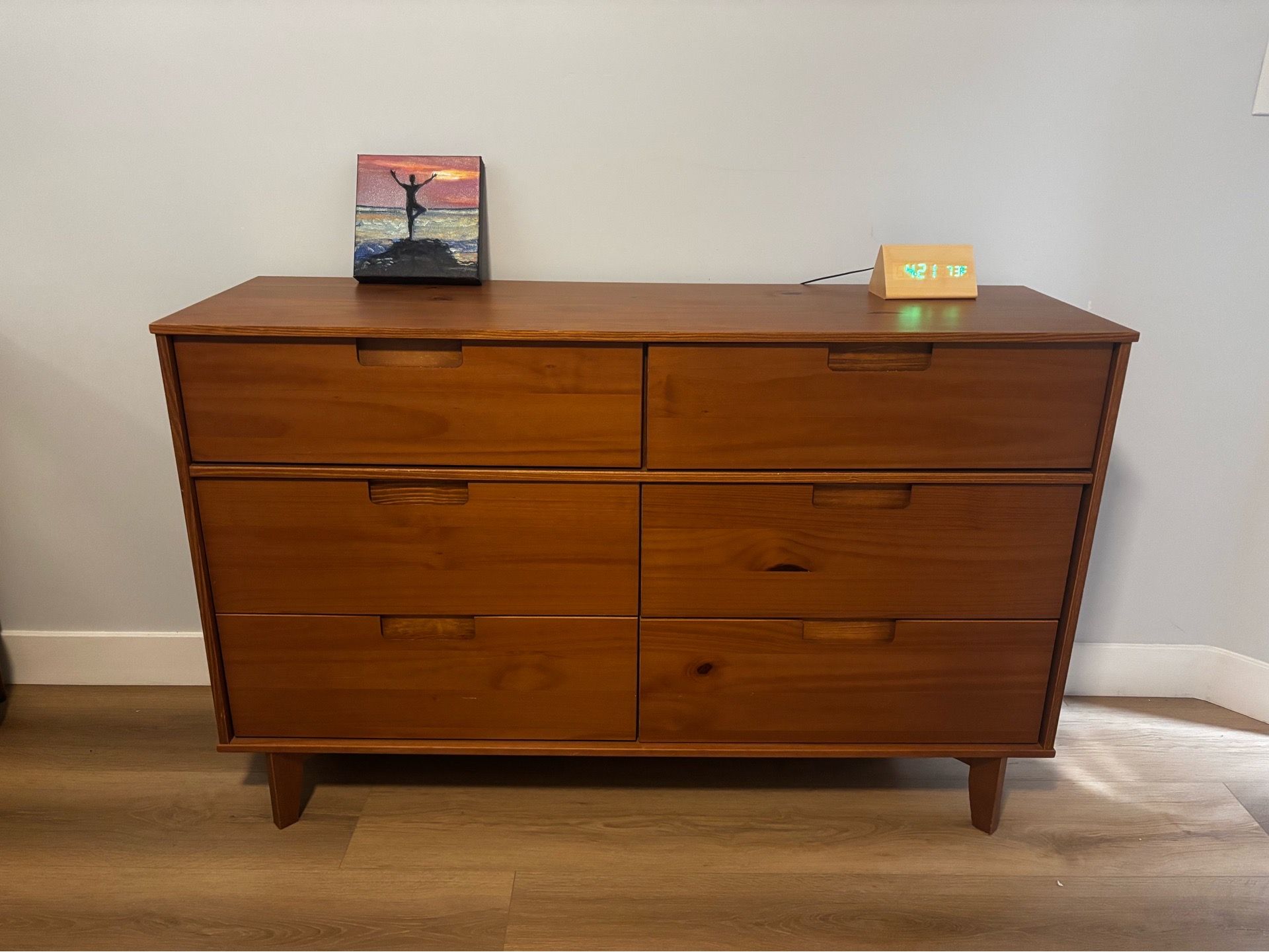 Solid wood dresser