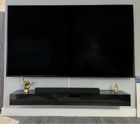 TV Stand Floating Drawers + Shelves