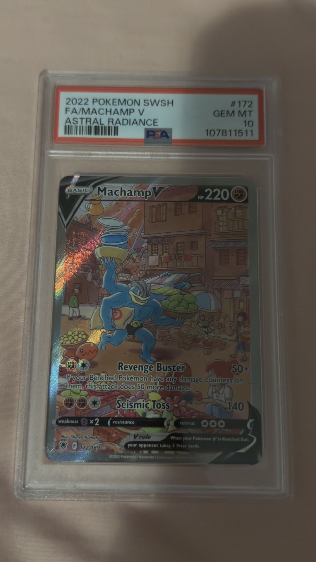 Machamp V 172/189 PSA 10