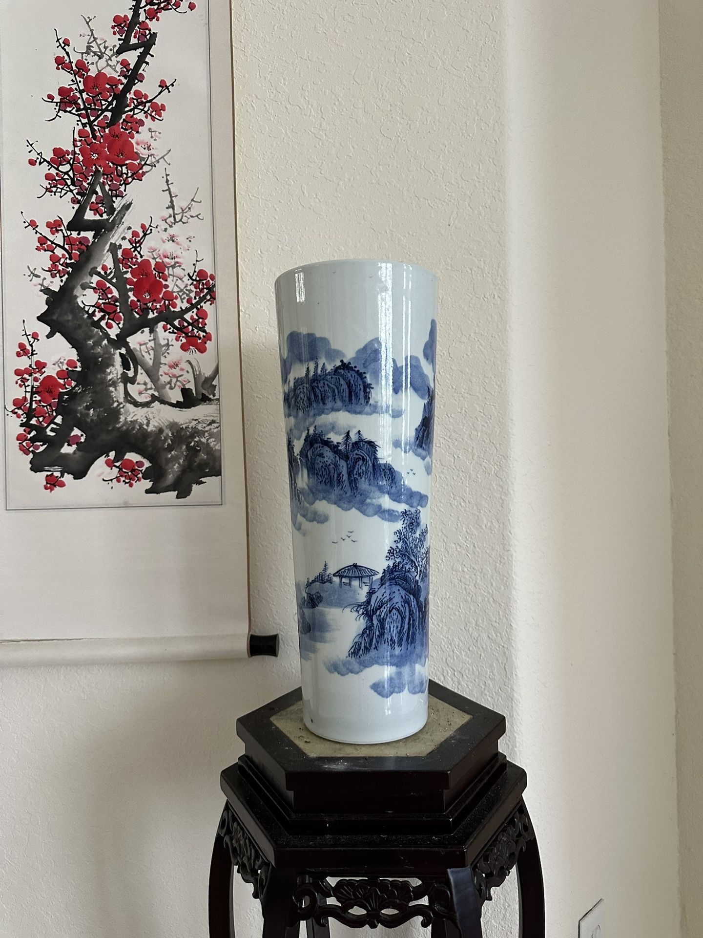 Chinese Blue And White Porcelain Vase
