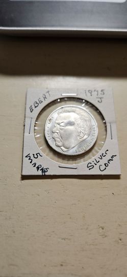 1975 J  Friedrich Ebert Silver Commenrative