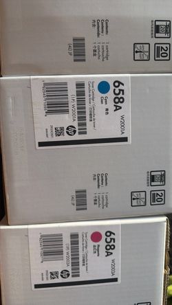HP LASERJET TONER CARTRIDGE 658A W2002A W2001A W2003A W2000A