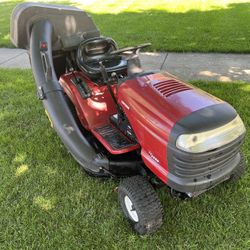 Mulching Riding Lawn Mower With Bagger System 