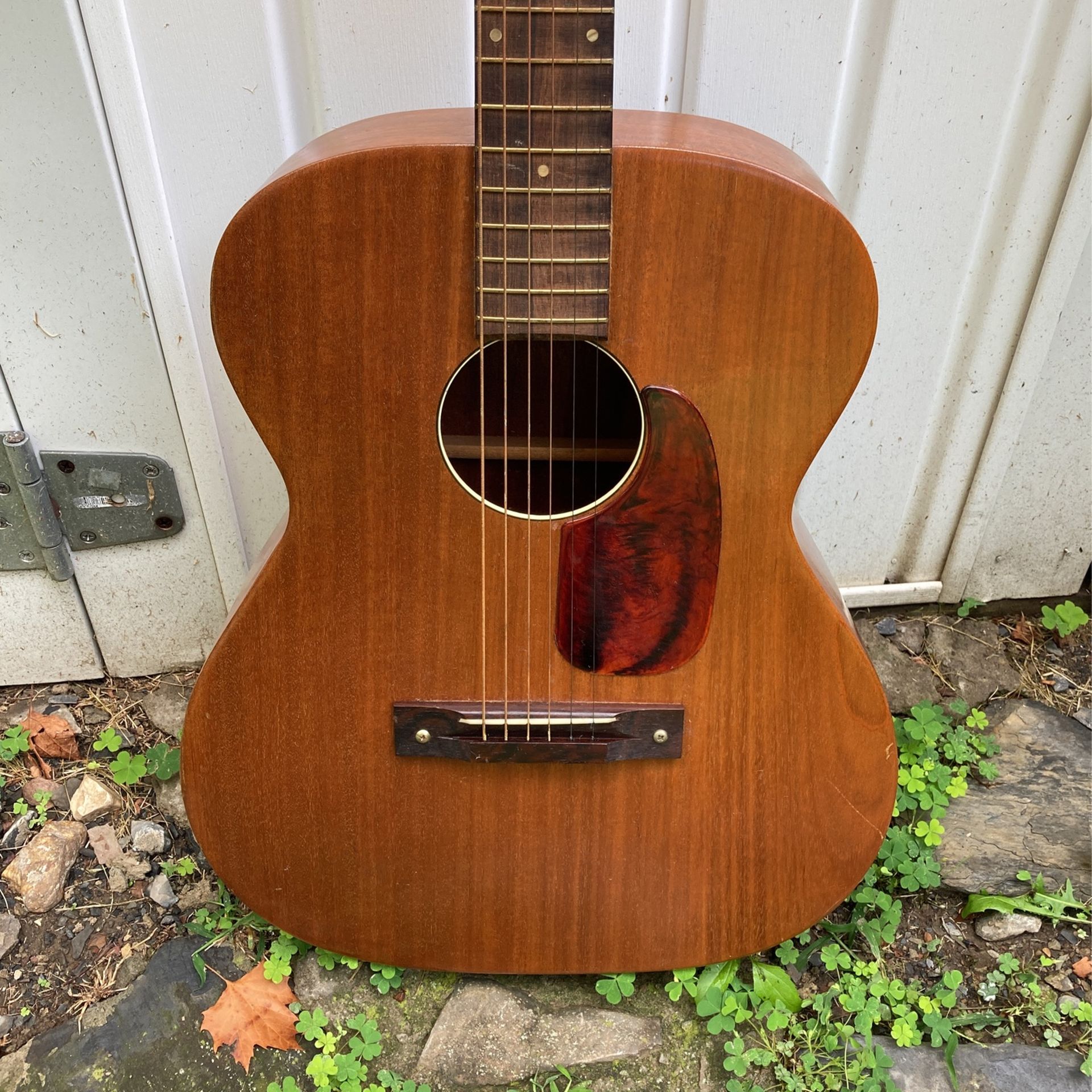 Vintage 1960’s Harmony H-165 Mahogany Acoustic Guitar With Case